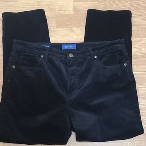 Talbots Midnight Black Corduroy Straight Leg Pants